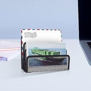 Porte-documents à 3 sections pour la maison et le bureau, organiseur de courrier et de notes, accessoire de bureau en treillis métallique - Product Image 5