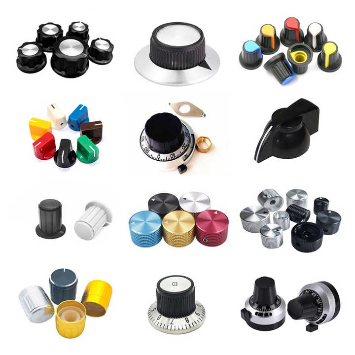 Aluminum and Plastic Colour Potentiometer Knob Electronic Accessories