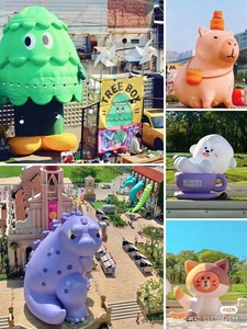 Tùy chỉnh PVC không thấm nước ngoài trời Inflatable đi bộ chú hề Linh Vật Trang phục mặc trang phục - Product Image 5