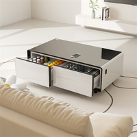 Primst Smart Furniture 135L Table basse intelligente a mené la lumière d'ambiance avec le chargeur d'USB avec la charge sans fil