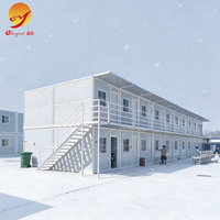 Bâtiment modulaire préfabriqué en acier pliable de type X, bureau, atelier avec panneaux sandwich