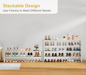 Wholesale Stackable 31-Inch Extra-Wide 2-Tier Non-Folding Wooden Box <b>Storage</b> Rack OEM/ODM Custom Multifunction <b>Kitchen</b> - Product Image 3