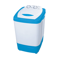 Mesin Cuci Mini Plastik Lipat Semi-Otomatis 7.0kg Baru dengan Kontrol Layar Sentuh untuk Penggunaan Hotel & Apartemen