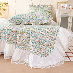 Set Tre Pezzi di Copriletto Trapuntato in Pizzo <span class=keywords><strong>Francese</strong></span>, Piumino Estivo per Condizionatore - Product Image 5