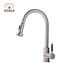 Robinet <span class=keywords><strong>de</strong></span> cuisine économique à <span class=keywords><strong>col</strong></span> <span class=keywords><strong>de</strong></span> <span class=keywords><strong>cygne</strong></span> en acier inoxydable, modèle léger à poignée unique - Product Image 2