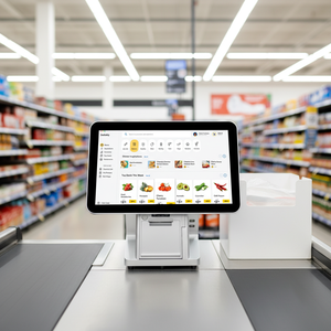 Dispositivo de Punto de Venta Todo en Uno de 15.6 Pulgadas, Impresora, Escáner, Pantalla Táctil, Terminal de Caja Registradora para Minoristas, Sistemas de Punto de Venta - Product Image 1
