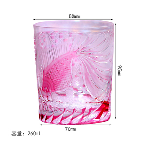 Nouveauté <span class=keywords><strong>Whisky</strong></span> de luxe soufflé à la main gravé à la main cristal <span class=keywords><strong>japonais</strong></span> 260ml pour collectionneurs - Product Image 5