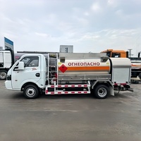 Camion-citerne à carburant Dongfeng 4*2 en alliage d'aluminium, 5000L, pour le transport de pétrole brut, de gaz et de diesel, 3 tonnes