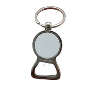 Ouvre-bouteille en métal porte-clés transfert thermique porte-clés sublimation thermique porte-clés matériel vierge bricolage consommables serrure