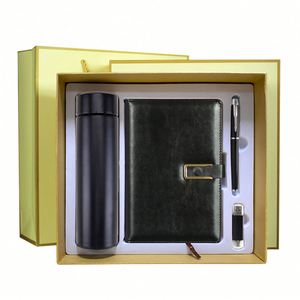 Custom Luxury Office Promotional Gifts With Logo Leather <b>Notebook</b> Gift <b>Set</b> and Pen Business Gift <b>Set</b> - Product Image 2