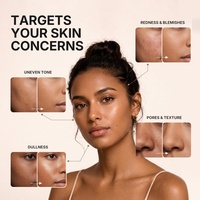 Fond de teint liquide à label privé, fini mat, couvrance totale, imperméable, logo personnalisé, maquillage du visage, 24 teintes, base cosmétique longue durée