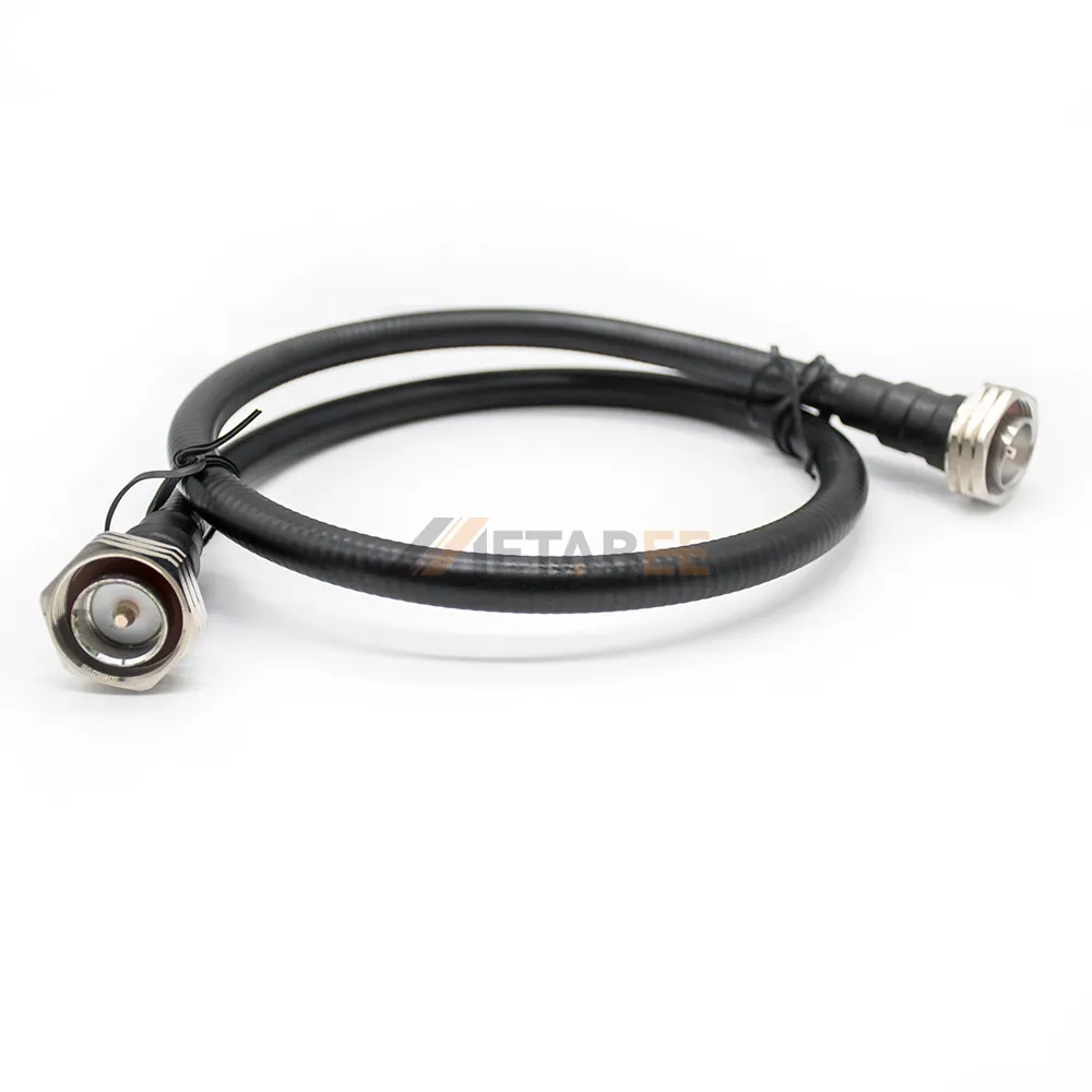 Cable flexible para montaje de puente coaxial RF, conector macho a hembra, 7-16 DIN 7/16, 1/2"
