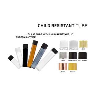 Child Resistant Design Herbal Wraps Cone <strong>Tubes</strong> Custom 1 Gram King Size <strong>Pre</strong> Herbal <strong>Roll</strong> Packaging Glass <strong>Tube</strong> With Screw Cap - Product Image 3