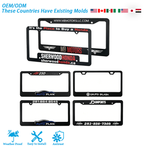 Marco de Matrícula de Diseño Personalizado de Alta Calidad, Marco para Placa de Matrícula de Coche, Soporte para Placa de Matrícula, Cubierta para Placa de Matrícula, Marco de Matrícula al por Mayor - Product Image 1