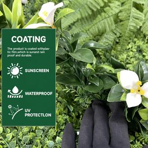 لوحة سياج اصطناعية فاخرة من DYG، حديقة عمودية من البلاستيك PE، جدار نباتي للديكور الخارجي للمنزل، معتمد ضد الأشعة فوق البنفسجية - Product Image 2