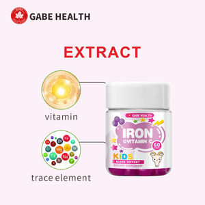 Complément alimentaire en gommes sans sucre aux saveurs de fruits pour enfants, riche en fer et vitamine C, favorise l'absorption du fer et soutient la santé sanguine des enfants - Product Image 5