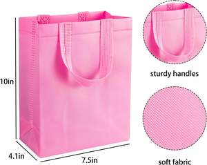 Sacs de shopping en tissu non tissé écologique de haute qualité, avec poignée, pour vêtements, cadeaux, impression personnalisée du logo, échantillon gratuit - Product Image 3