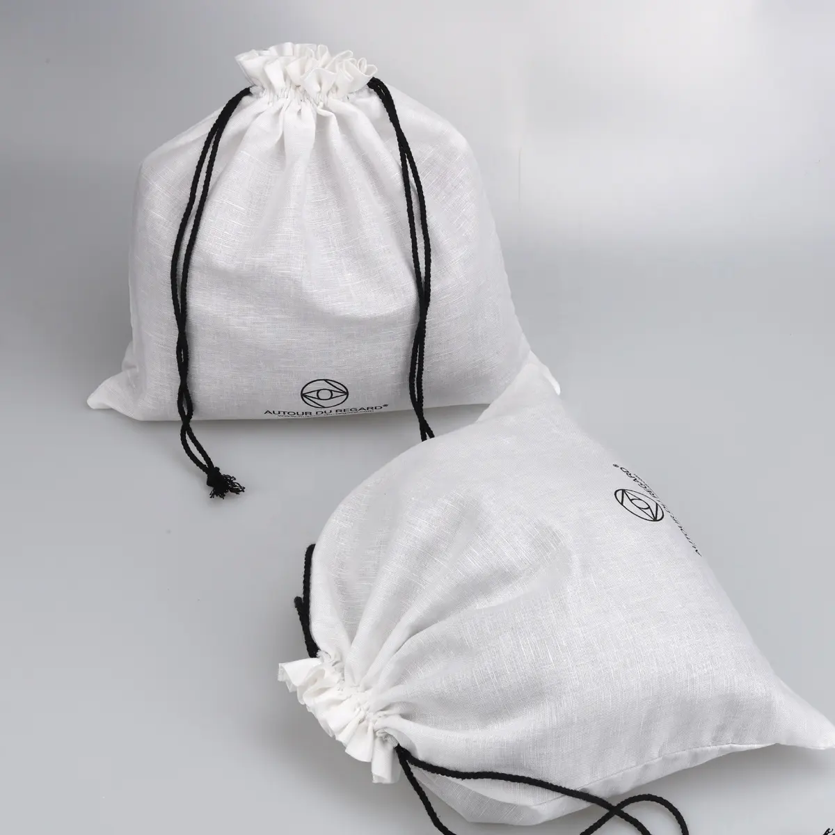 High Quality Muslin Drawstring Cotton Mop Handbag Dust Bag Organic Calico Cotton Gift Packaging Dust Pouch