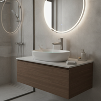 Robinet de lavabo chaud et froid en acier inoxydable SUS 304, résistant aux rayures, sans fuite, à large compatibilité d'installation pour salle de bain