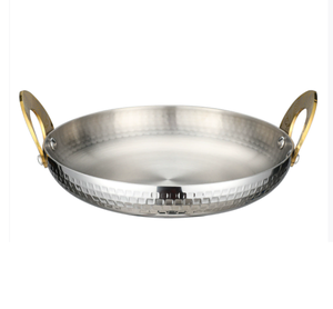 DFP03 Sartén Redonda de Metal Forjado Personalizada con Asa, Diseño Clásico, Utensilios de Cocina, Sartén para Servir - Product Image 5