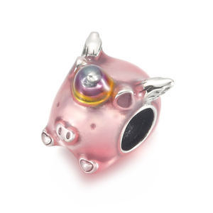 2023 primavera vera e propria citazione di farfalla rosa Sier doppia frizzante rondine ciondolo misura bracciale originale Pan - Product Image 4