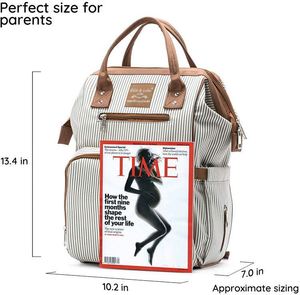 Sac à langer BSCI, sac à dos, grand sac fourre-tout pour bébé, maman, papa, isotherme, unisexe, multifonction, grande capacité, imperméable - Product Image 5