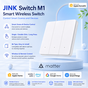 สวิตช์ JINK M1 สมาร์ทไร้สาย ควบคุมผ่านแอป Zigbee ปุ่มควบคุมฉาก 3 ปุ่ม สำหรับบ้าน รองรับ Google <span class=keywords><strong>Alexa</strong></span> และ SmartThings - Product Image 4