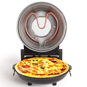 Four à pizza électrique XXL grand format 40 cm x 30 cm avec plaque de cuisson antiadhésive, machine à pain arabe - Product Image 4