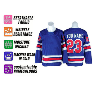 Maillot de hockey sur glace Red Wing, chemises brodées, uniforme cousu, vêtements de sport # 71 Larkin # 53 Seider # 88 <span class=keywords><strong>Kane</strong></span> # 23 # 19 - Product Image 3