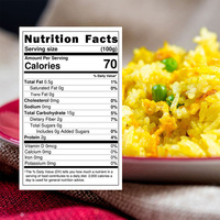 Instant Vegetarian Meal Certified Low Fat Sugar Free High Dietary Fiber Konjac Corn Rice