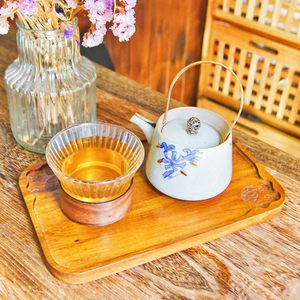 Piccolo piatto di <span class=keywords><strong>legno</strong></span> di Acacia gatto zampa vassoio da Dessert <span class=keywords><strong>per</strong></span> il tè del pomeriggio vassoio decorativo da tè <span class=keywords><strong>per</strong></span> il tavolino da caffè - Product Image 2