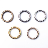 Mousqueton rond en alliage d'aluminium avec anneau torique, 20-42mm, logo personnalisé, accessoires pour sacs à main et extérieur