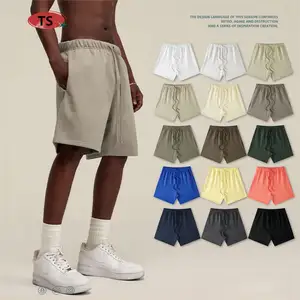 2024 Shorts Manufacturer Custom Wholesale Summer Women Street Wear French Terry Blank Cotton Men Jogger Shorts Unisex