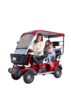 Carrito de Golf Eléctrico de 4 Ruedas con Techo, Mini Vehículo para Mujeres, Niños y Uso Doméstico - Product Image 6