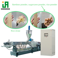 Ligne de production d'extrusion de pailles comestibles en riz, extrusion simple à double mélange, épaisseur de paroi uniforme, résistante à l'immersion, équipement pour pailles à thé au lait