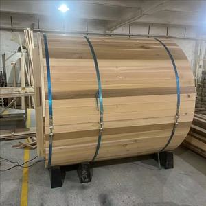 Sauna extérieur en <span class=keywords><strong>bois</strong></span> massif de cèdre rouge de haute qualité, 6 kW, à vapeur, pour 2 personnes, avec chauffage, à <span class=keywords><strong>prix</strong></span> réduit, pour villa - Product Image 6