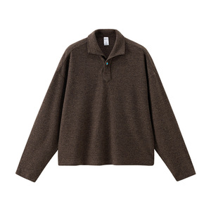 Nouveau Polo à col une pièce 26 Automne Nouveau produit Style Old Money Décontracté Ample Col Manches longues - Product Image 5