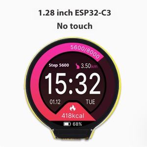 Carte de développement Esp32-C3 avec écran LCD rond intégré de 1,28 pouce, écran tactile, module Wifi Bluetooth pour circuits intégrés - Product Image 1