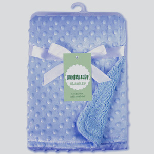Couverture bébé en polaire courte matelassée, style bonnet bulle, pour automne-hiver, en polaire d'agneau pressée, pour climatisation, décontractée - Product Image 5