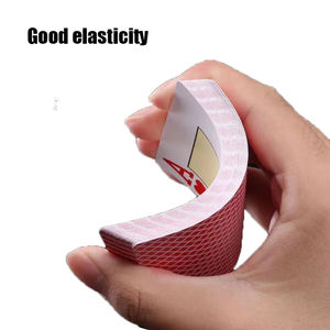 2025 Blauw Rood Spel Waterdichte Duurzame Opvouwbare Weerstand Custom Pvc Poker Plastic Texas Hold 'Em Speelkaart - Product Image 2