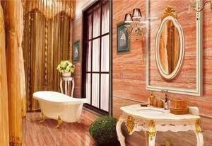 Directamente de fábrica, panel de piedra fina de travertino rojo, piedra natural para revestimiento de paredes interiores, revestimiento de paredes exteriores, fachada - Product Image 4