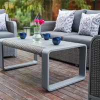 Ensemble de canapés modernes en rotin tressé imperméable pour l'extérieur, idéal pour les restaurants, les hôtels et les fermes - Mobilier de jardin et de terrasse