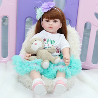 Poupées bébé fille reborn de 60 cm, poupées bébé en vinyle et silicone, corps en tissu, poupées bébé réalistes, jouets pour enfants, cadeaux de Noël
