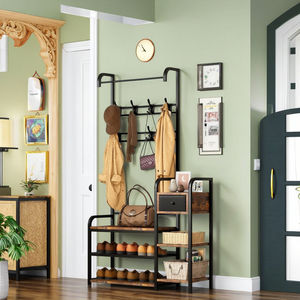 Precio al por mayor <span class=keywords><strong>estrecho</strong></span> elegante 4 en 1 multifunción de madera y metal salón árbol zapato <span class=keywords><strong>Banco</strong></span> para la entrada del Hogar - Product Image 5