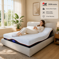 Matelas à ressorts électriques intelligents OEM ODM, taille personnalisée, lit réglable zéro gravité, moteur silencieux pour propriétaires de marques et importateurs