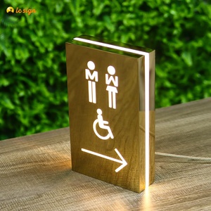 Alışveriş merkezi otel Wayfinding özel kapı işareti tuvalet tuvalet işareti - Product Image 6