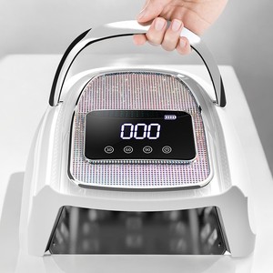 Sang trọng 120W <span class=keywords><strong>UV</strong></span> dẫn móng tay đèn chuyên nghiệp công suất cao có thể sạc lại gel đánh bóng chữa kim cương Salon công cụ - Product Image 6