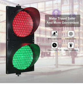 Lámpara de Tráfico LED Roja y Verde de 12 Pulgadas y 2 Aspectos IP65 para Seguridad Vial - Product Image 2