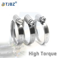 Colliers de serrage en acier inoxydable de type allemand pour conduites de carburant, 44-64 mm, fournis directement par l'usine