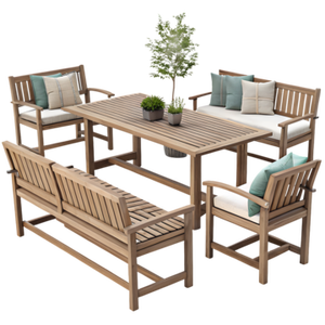 Tables et chaises d'extérieur haut de gamme toutes saisons, conçues pour les jardins, les patios, les coins de balcon et les cafés - Product Image 5